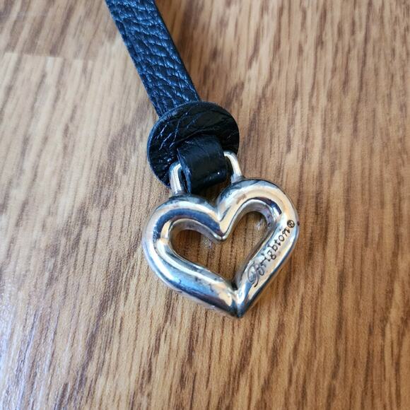 Brighton Roomey Black Leather & Saffian Interlok Tote Canvas Large Shoulder Bag - Picture 6 of 11